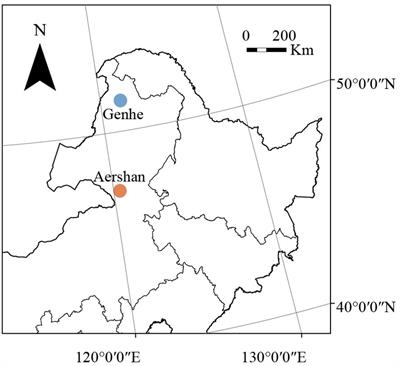 Spatial variations impact the soil fungal communities of Larix gmelinii forests in Northeast China